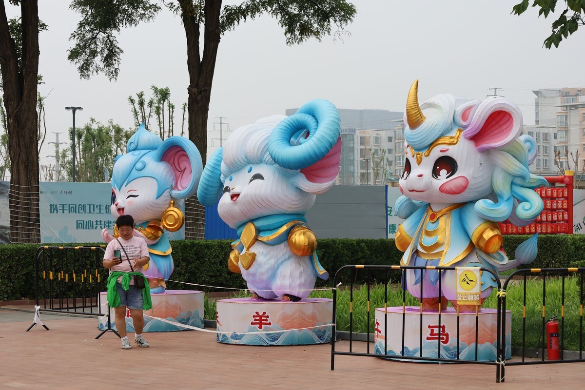 花灯与向日葵