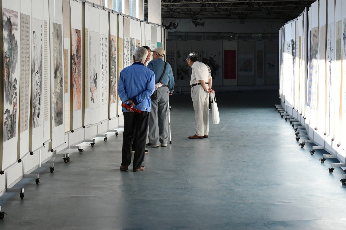 老人们的书画展