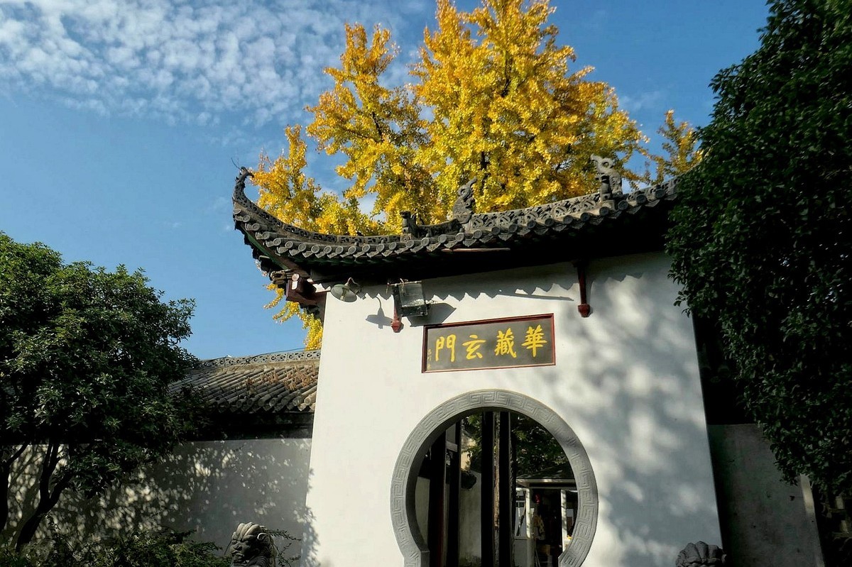 归元寺风光与银杏一