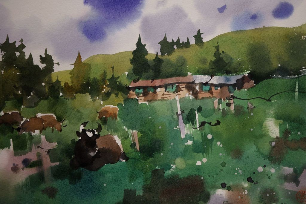 水色心象－－－李庆水彩画展