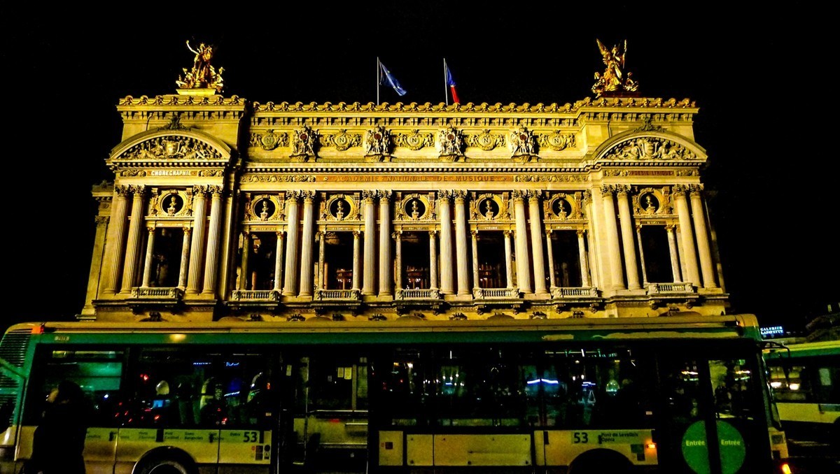 夜摄“歌剧院”（巴黎）