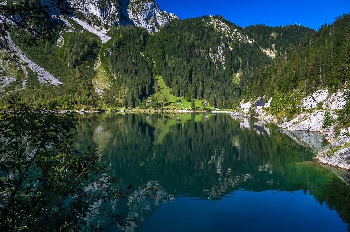 奥地利戈绍湖晨光