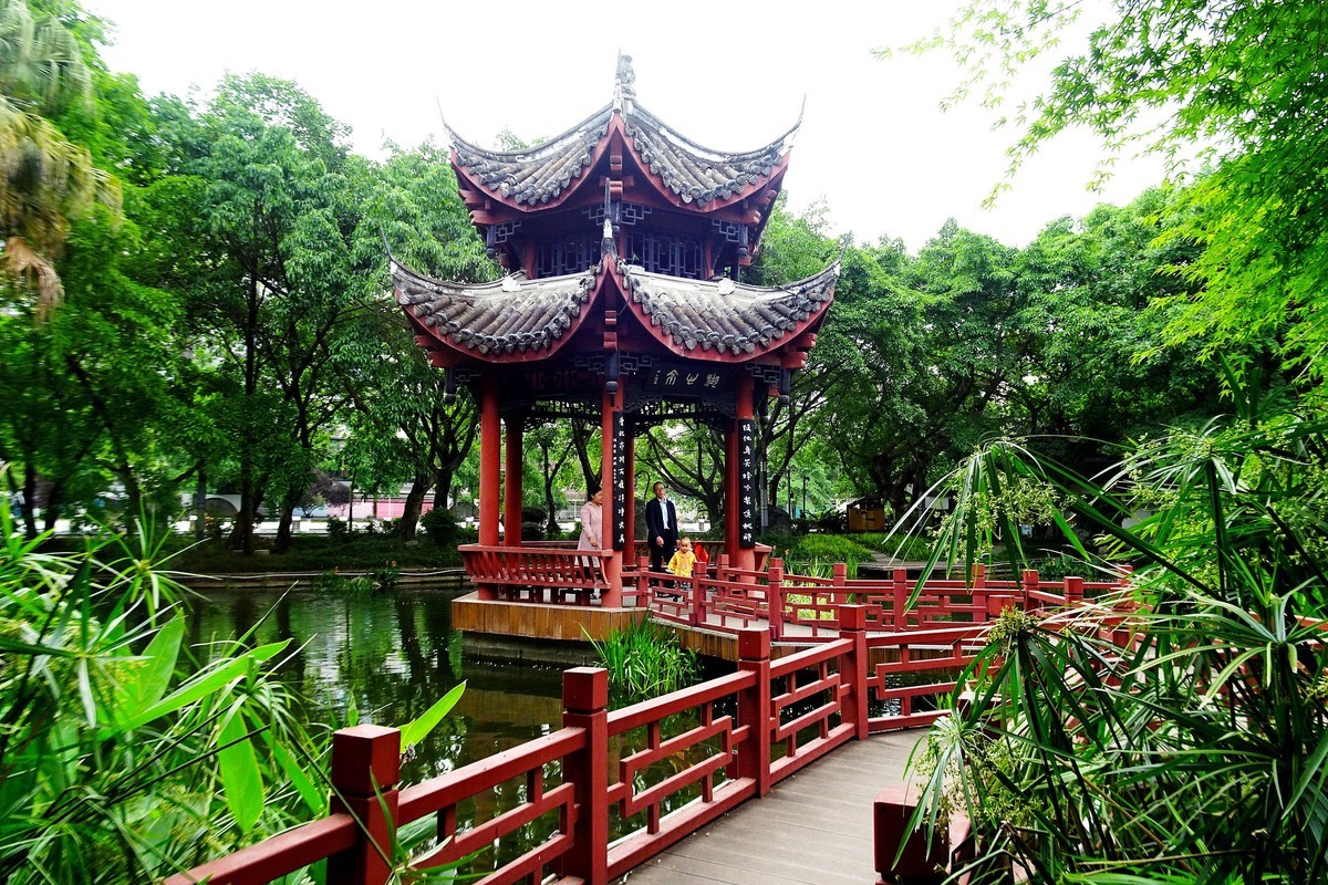 百花潭公园的清晨