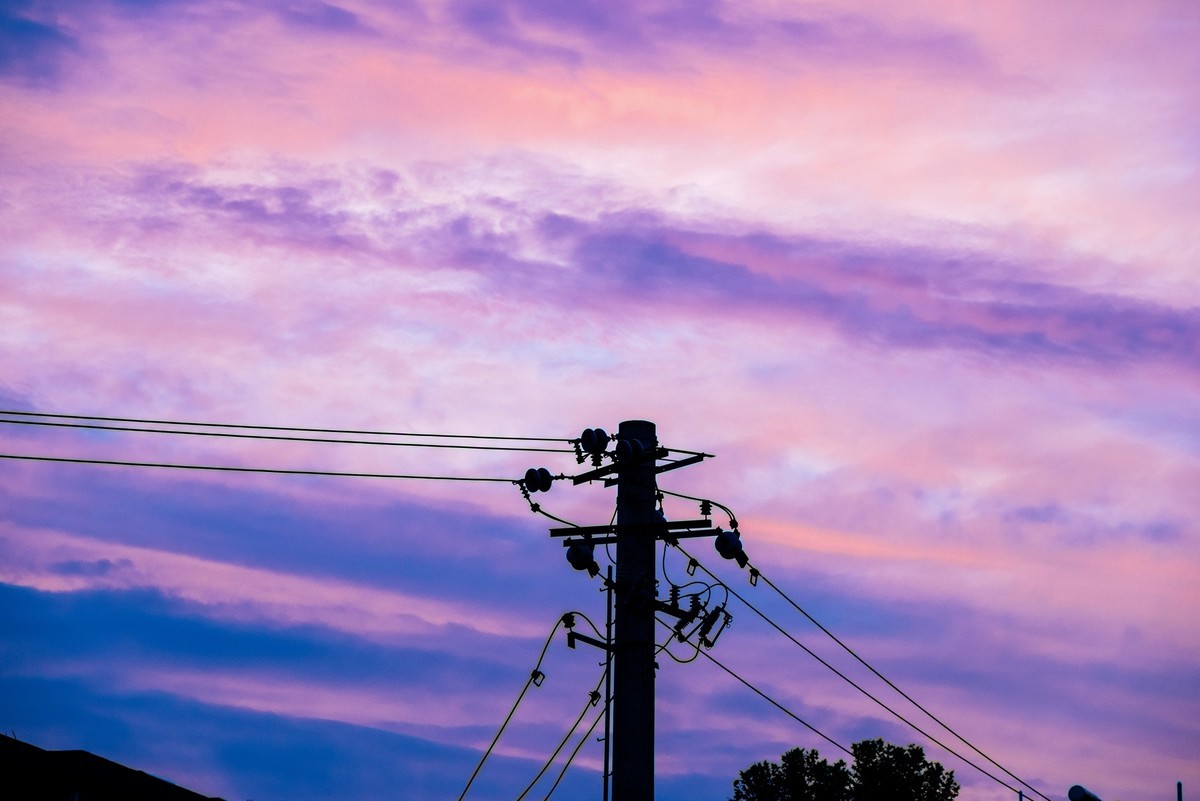 陕西渭南早霞万丈等欣欣向荣