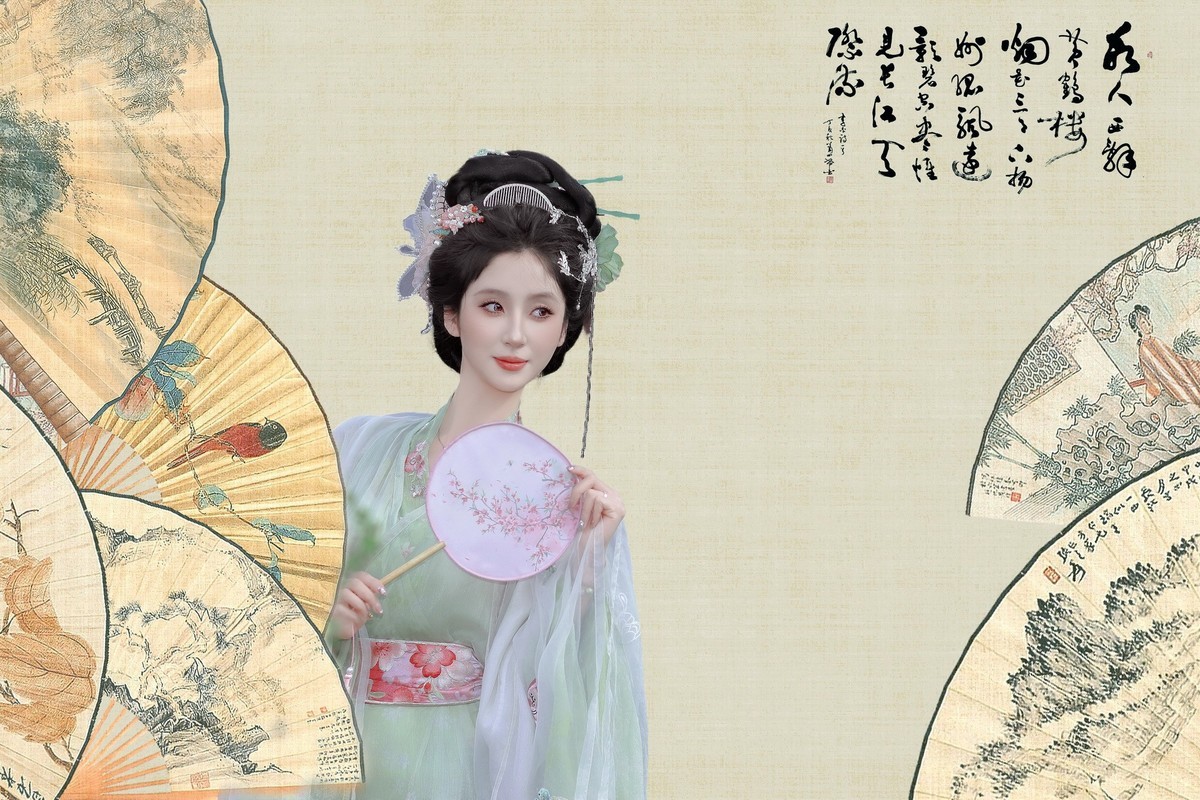 仕女图-古装美女几幅