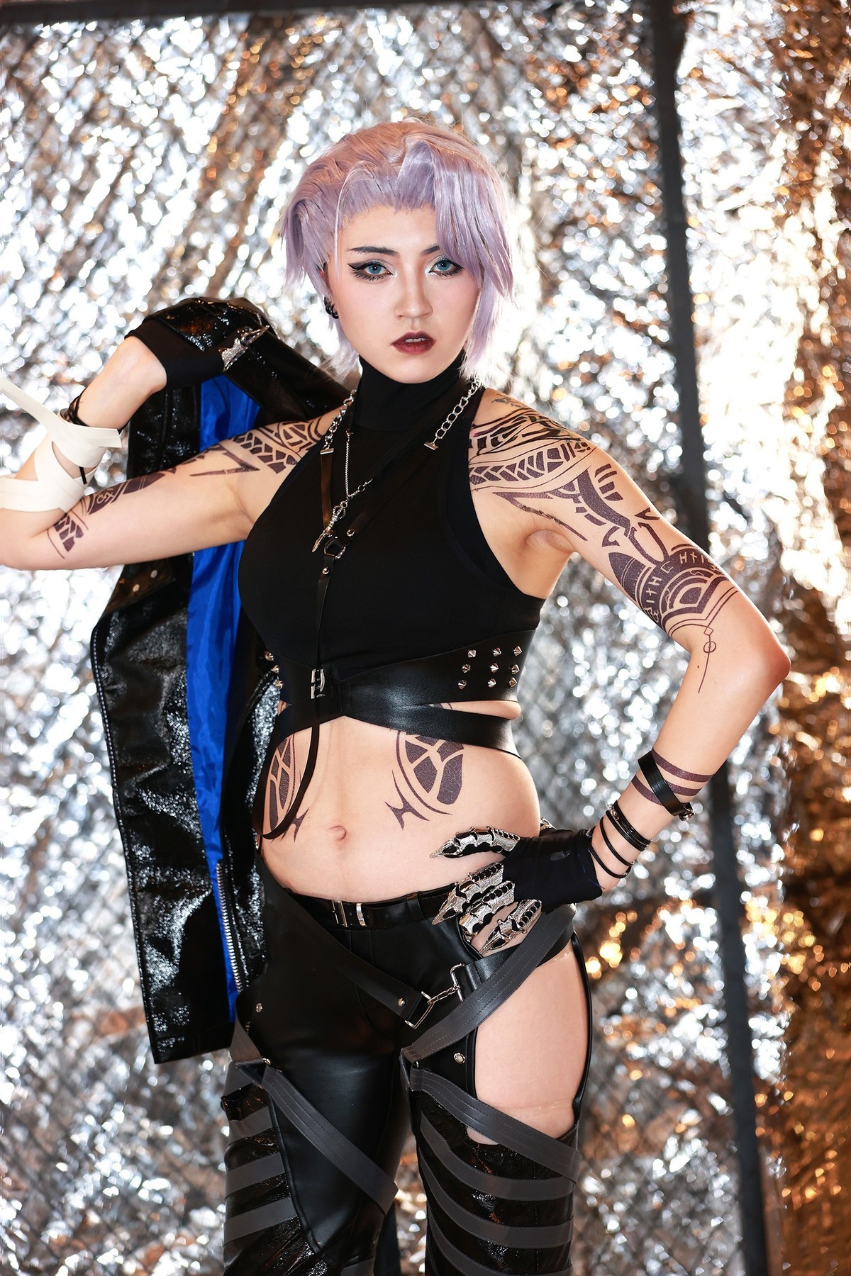 酷酷的赛博朋克风女生