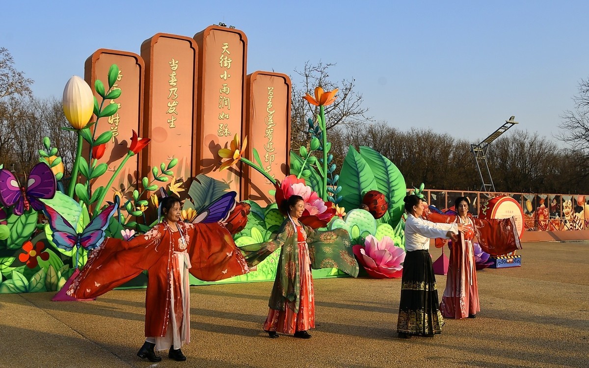 几个大妈的自发性表演