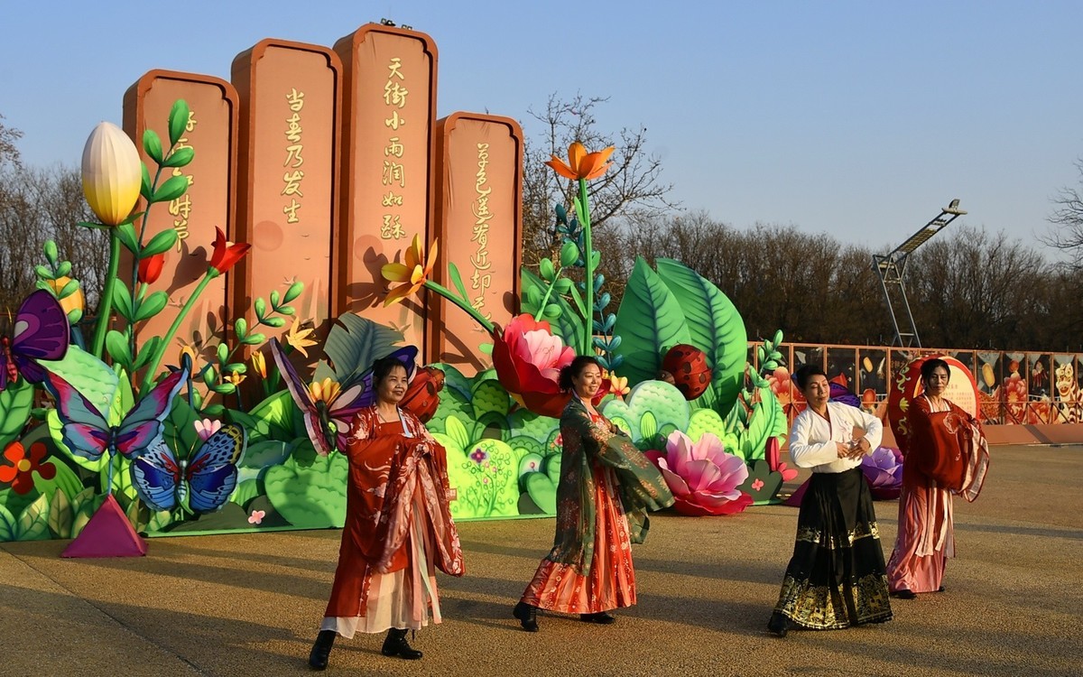 几个大妈的自发性表演