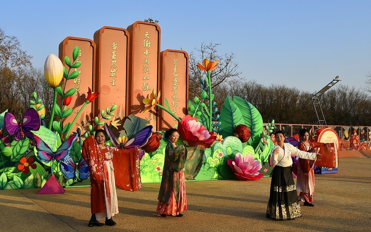 几个大妈的自发性表演