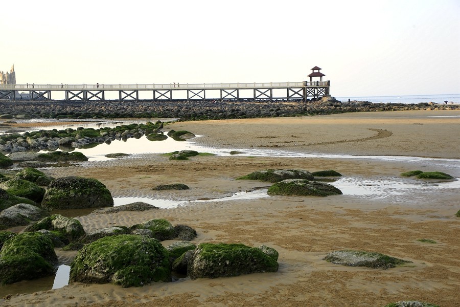 《不老松：忆海南游记》海南解放公园景区海边！(大海、浪花、蕉石)