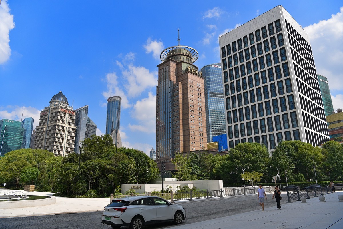 上海陆家嘴，东方明珠塔地域之美