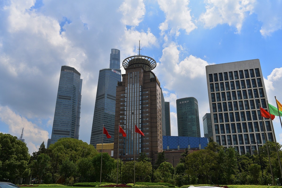 上海陆家嘴，东方明珠塔地域之美