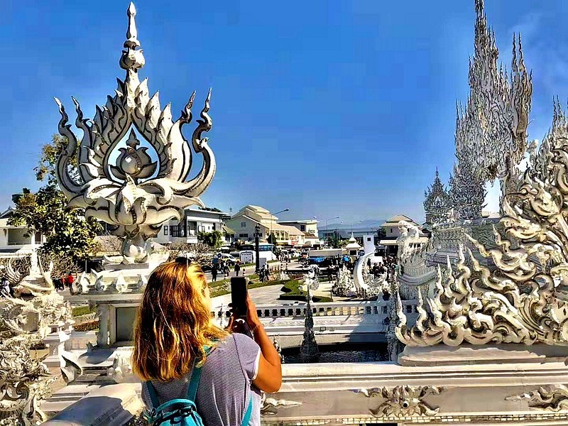 〖不老松发：2015中国优导中游张松拍摄异国风情〗》泰国清迈清莱白庙！ (1)