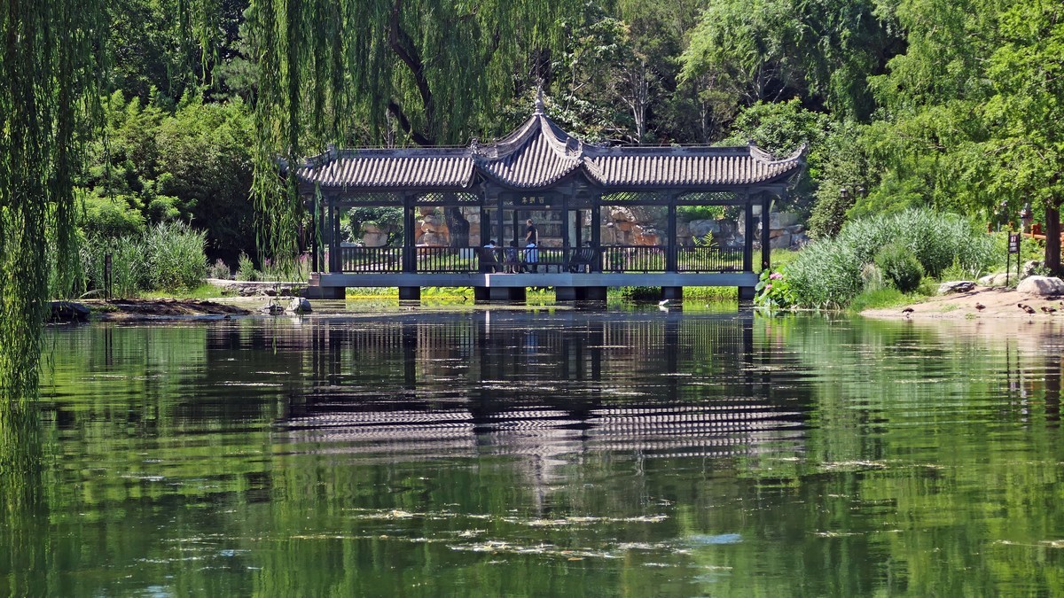 美丽的陶然亭公园景色