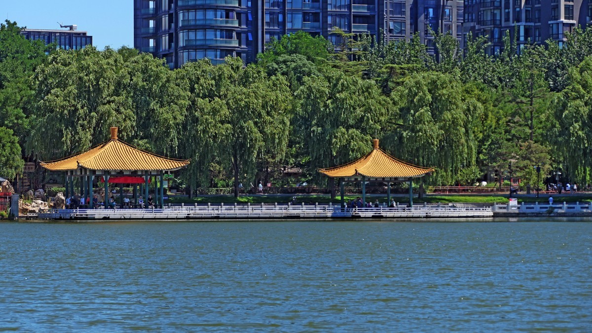 美丽的陶然亭公园景色