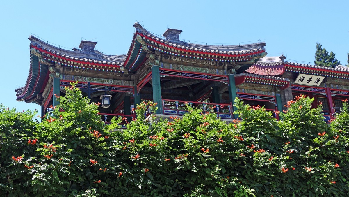 美丽的陶然亭公园景色