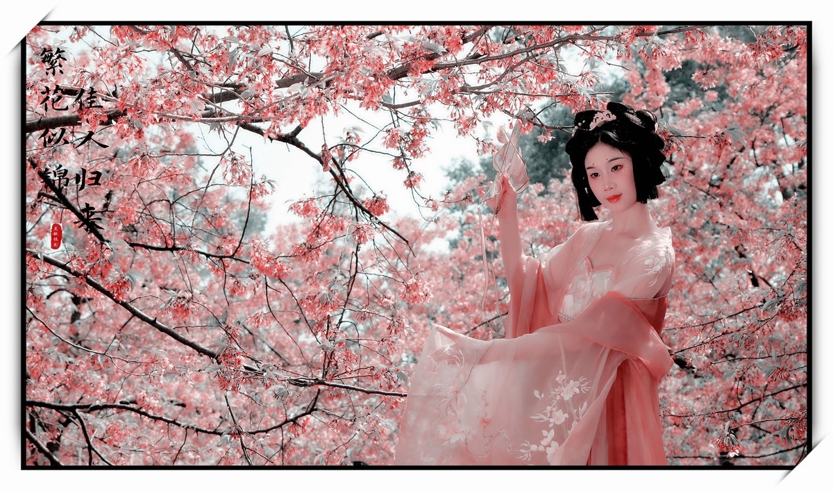 古风人像∶《繁花似锦，佳人归来》