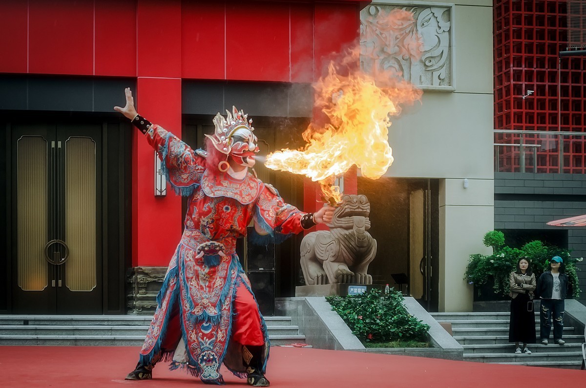 川剧·吐火·变脸(2)-中关村在线摄影论坛