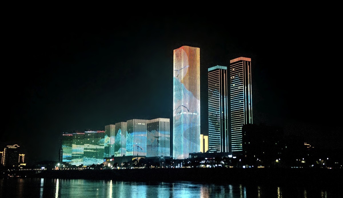 夜晚的两岸宜昌