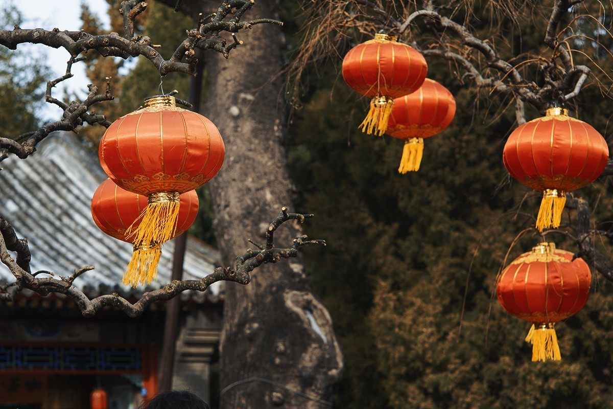 北海公园的红灯笼