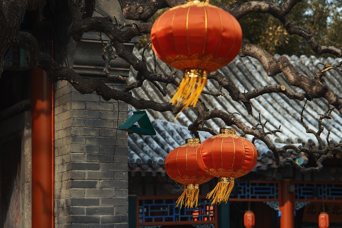 北海公园的红灯笼