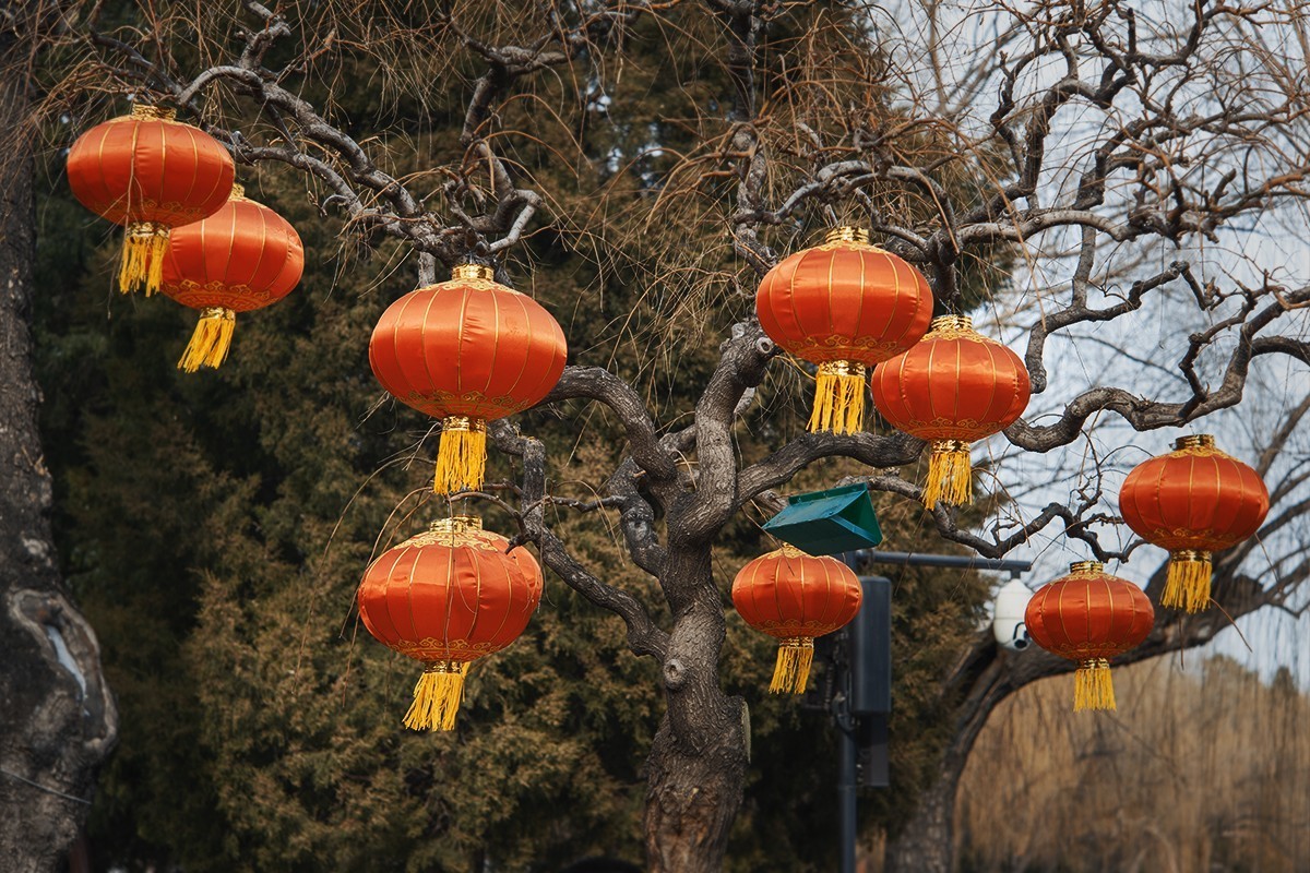 北海公园的红灯笼