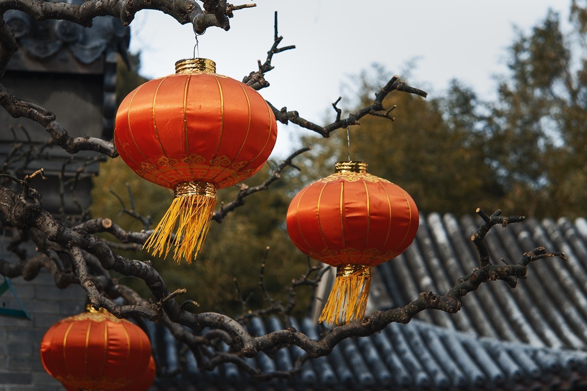 北海公园的红灯笼