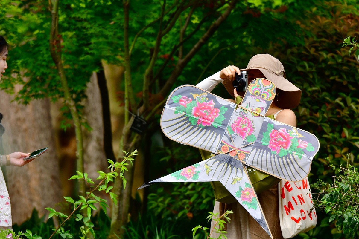 草长莺飞 美女风筝