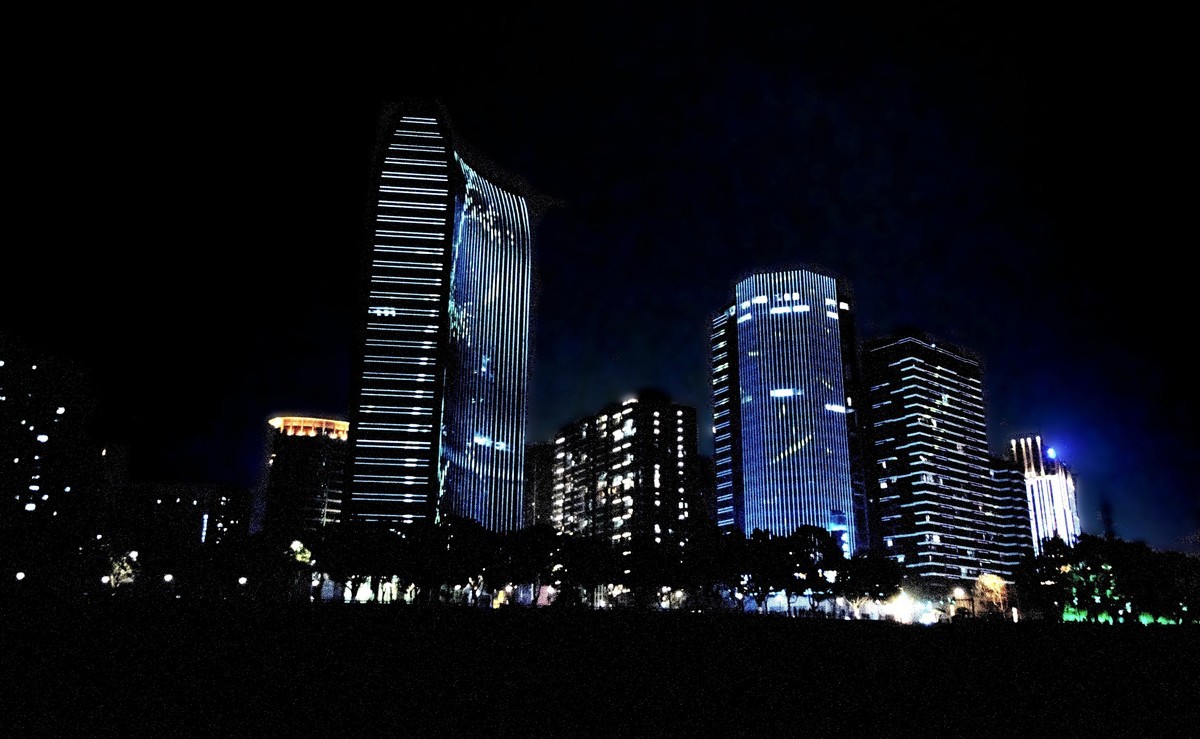 夜晚的两岸宜昌