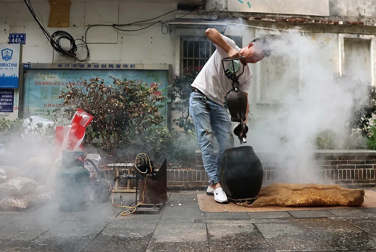街头抓拍--爆米花