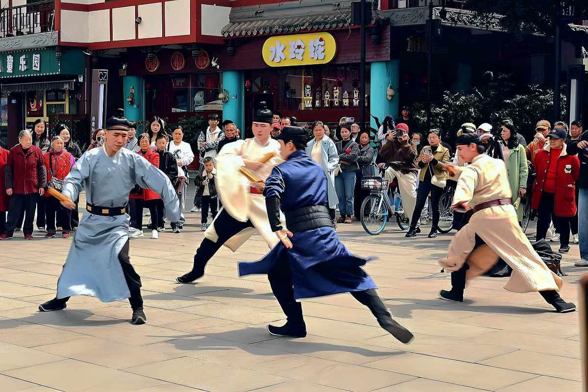 抓拍----成都罨画池广场文艺表演（一）