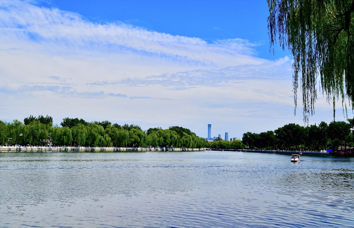 雨后放晴北京后海