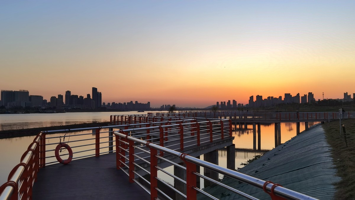 淮河夕阳 （二）