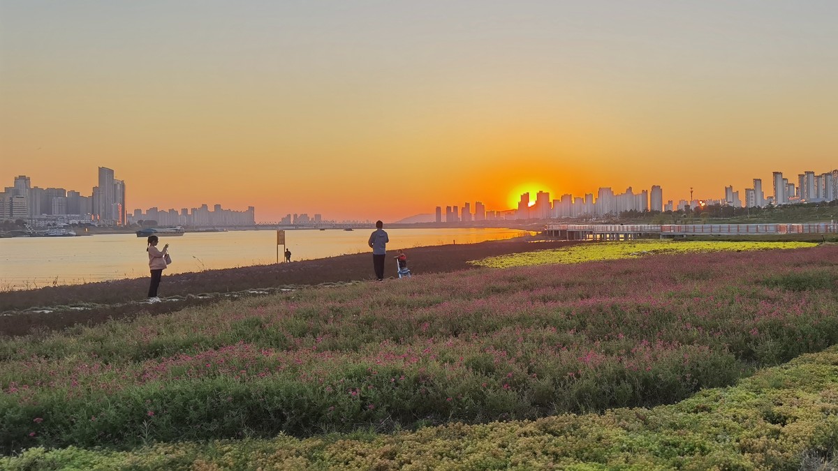 淮河夕阳 （二）