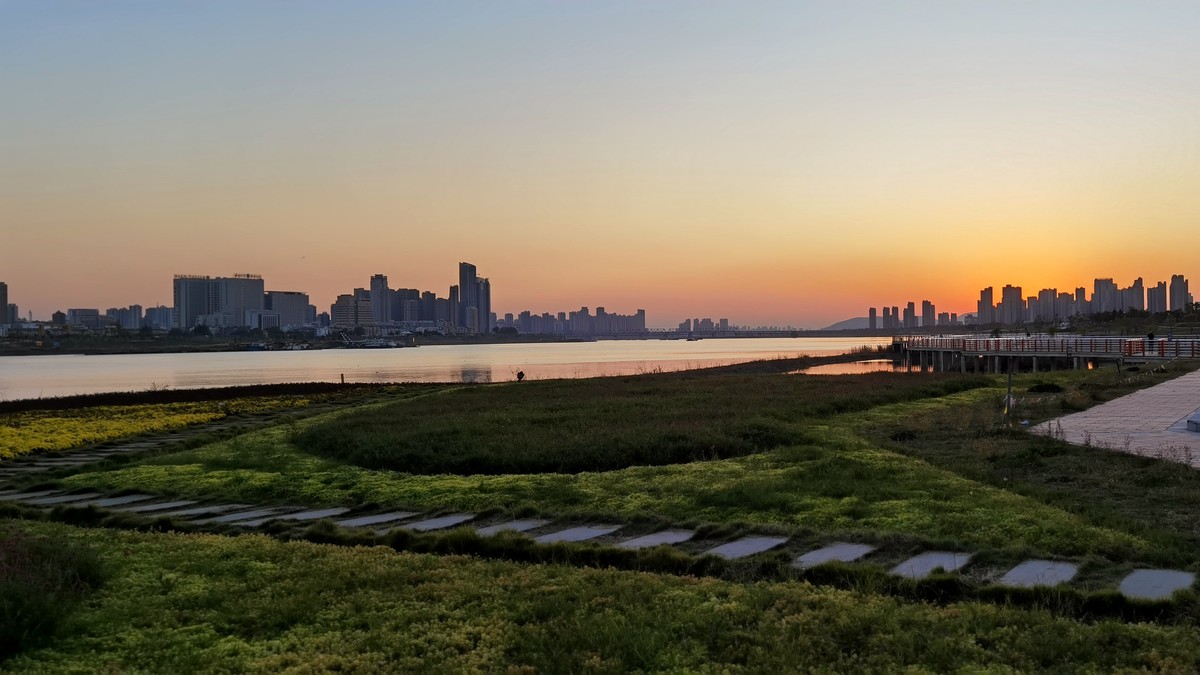 淮河夕阳 （二）