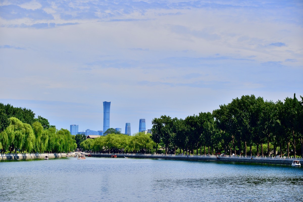 雨后放晴北京后海