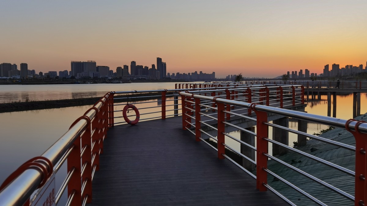 淮河夕阳 （二）