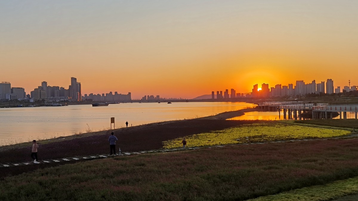 淮河夕阳 （二）