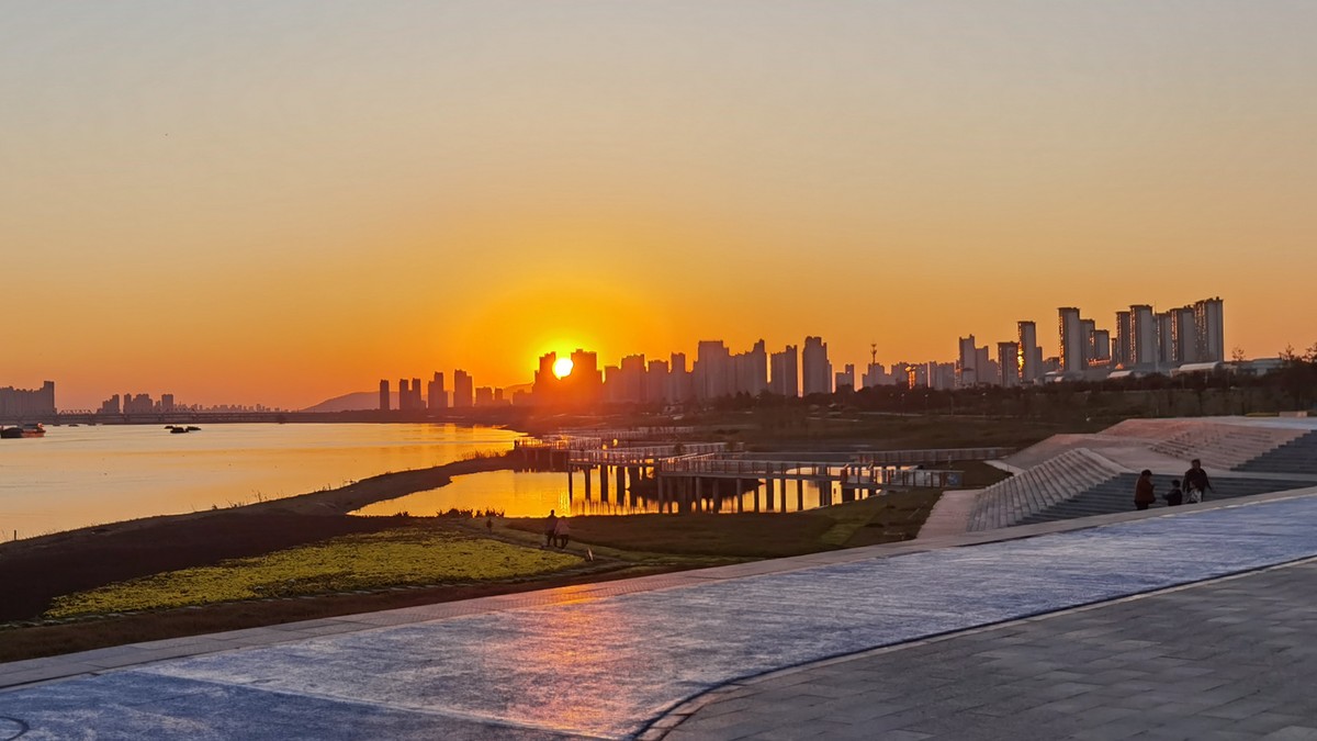 淮河夕阳 （二）