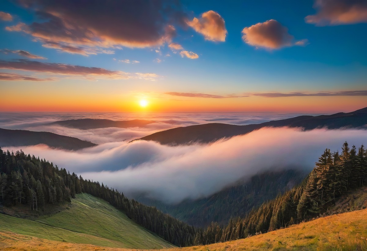 如同仙境中的场景