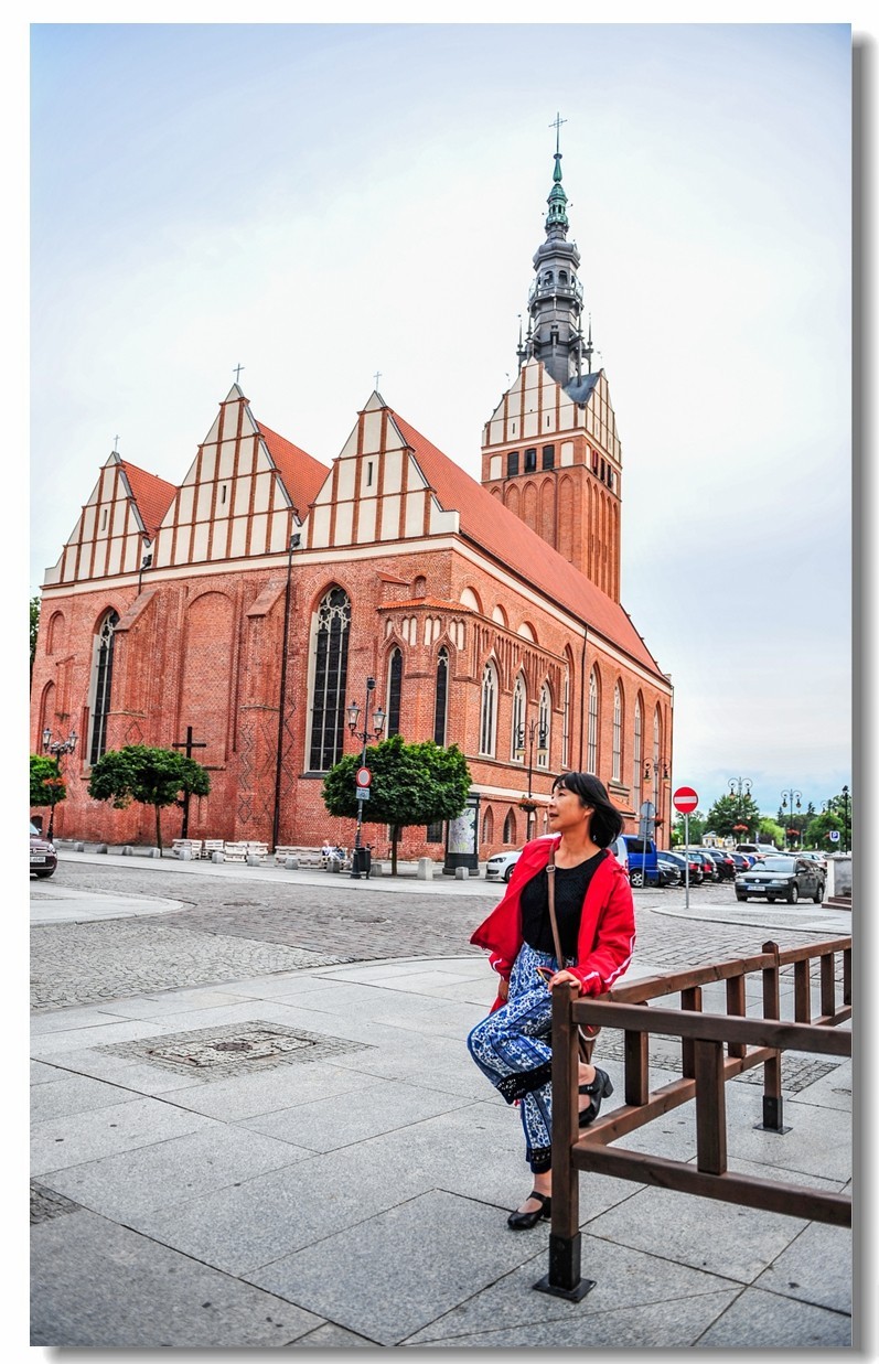 留影“埃尔布拉格城”（波兰）