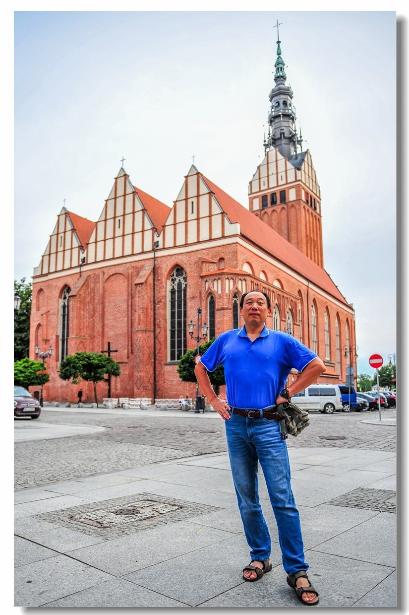 留影“埃尔布拉格城”（波兰）