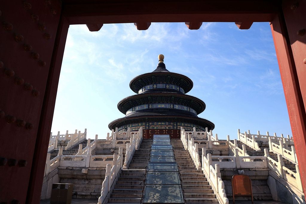 天高云淡逛天坛