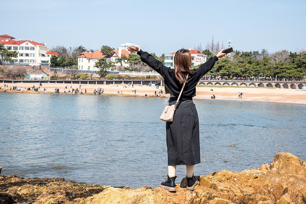 青岛太平角海边