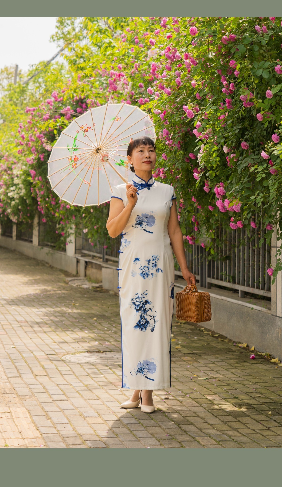 蔷薇花栅栏环境人像 续 2-中关村在线摄影论坛