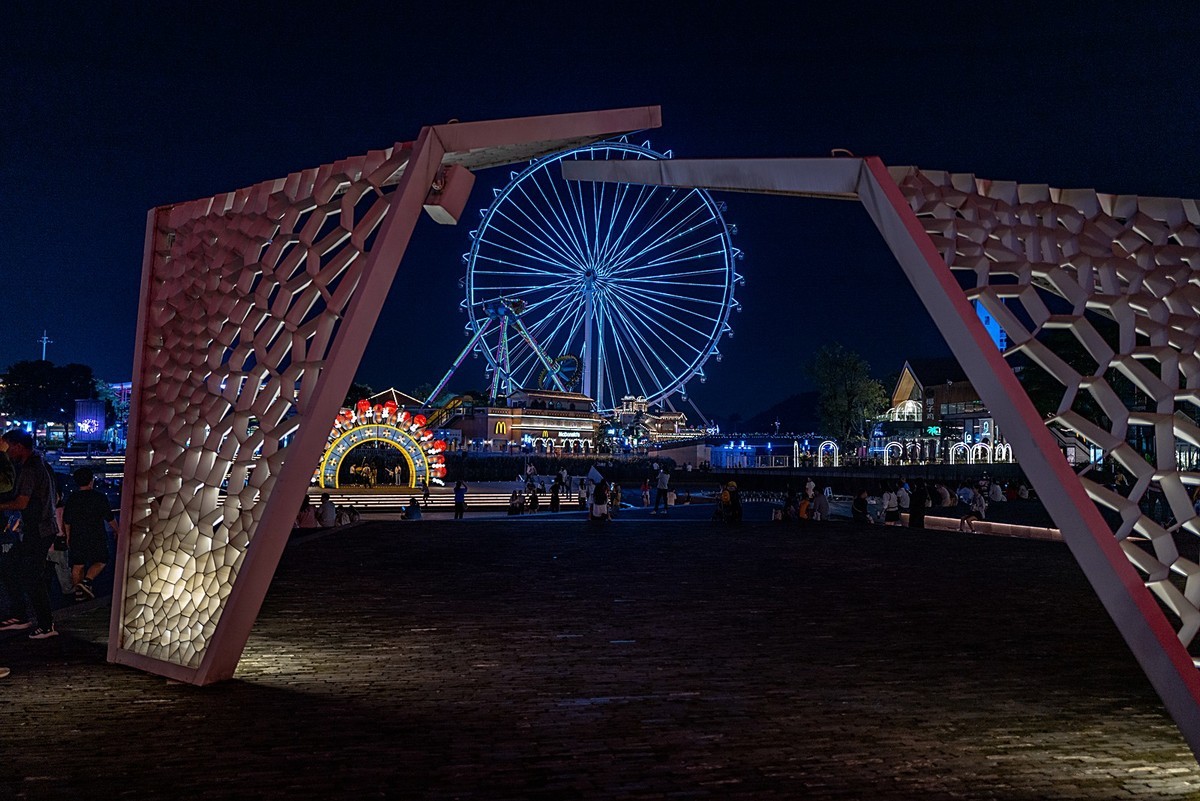 顺德欢乐海岸图片夜景图片