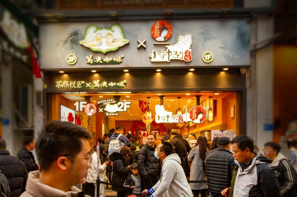 春节步行街抓拍