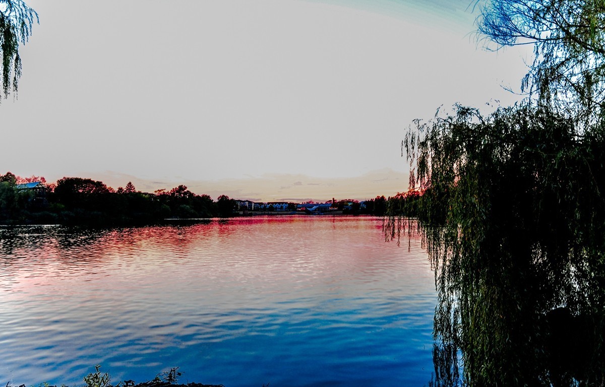 傍晚湖景-中关村在线摄影论坛