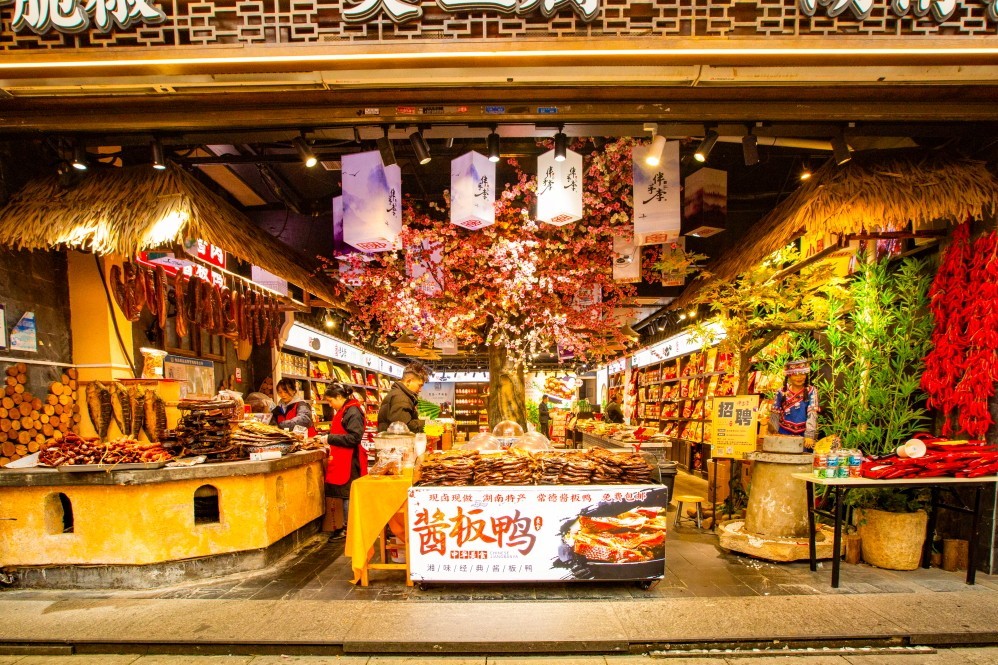 春节步行街抓拍