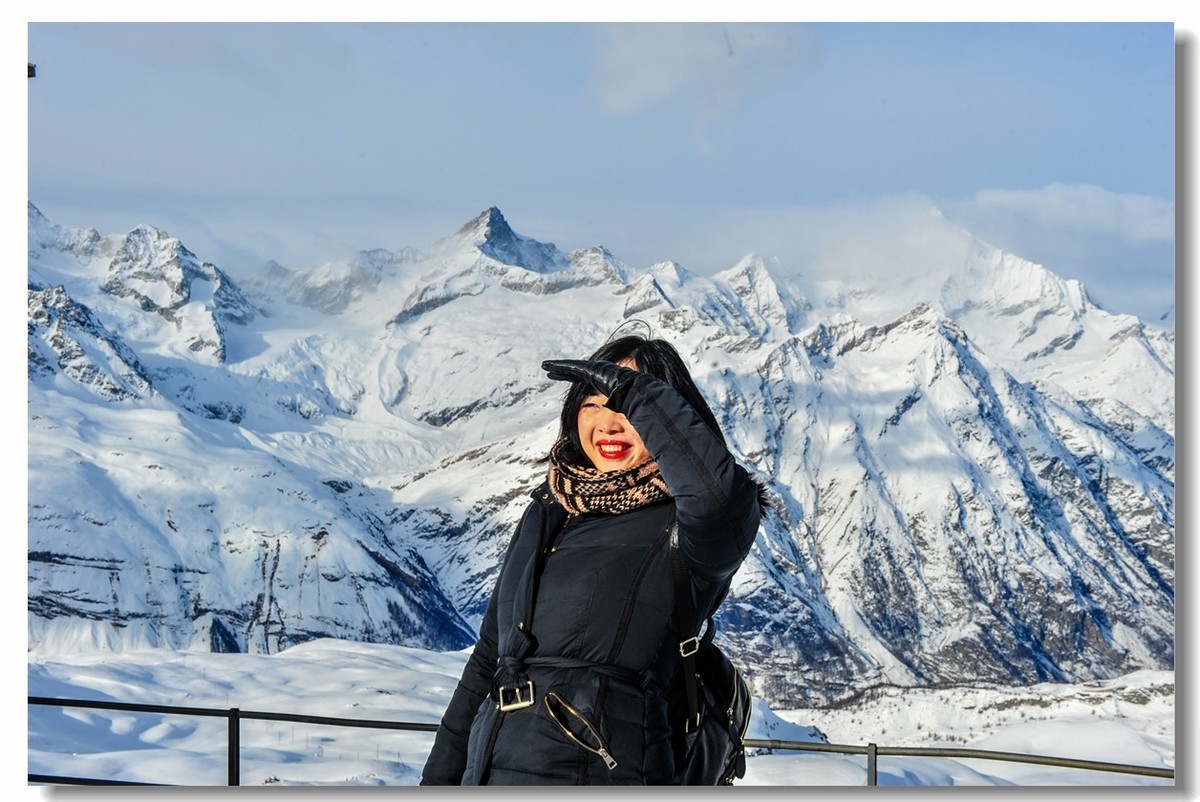 踏雪留影（瑞士马特宏峰）